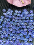 8Pc Tanzanite 4MM Cabochon Round-Good Quality Natural Tanzanite Round Cabs, Origin Tanzania