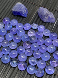 Tanzanite Cabochon Round 7mm Size Code #T63 -Good Quality Natural Tanzanite Round Cabs