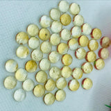 Citrine 8MM AA Quality Round Cabochons , yellow color cabs, Natural Citrine Cabs , Pack of 8 pcs