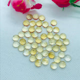 Citrine 8MM AA Quality Round Cabochons , yellow color cabs, Natural Citrine Cabs , Pack of 8 pcs
