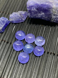 Tanzanite Cabochon  9mm Size Round Code #T65 -Good Quality Natural Tanzanite Round Cabs