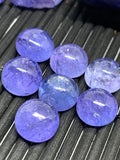 Tanzanite Cabochon 9mm Size Round Code #T65 -Good Quality Natural Tanzanite Round Cabs