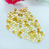 Citrine 5MM AA Quality Round Cabochons , yellow color cabs, Natural Citrine Cabs , Pack of 10 pcs