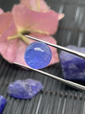 Tanzanite Cabochon Round 9mm Size Code #T67 Weight 5 carat -Good Quality Natural Tanzanite Round Cabs