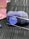 Tanzanite Cabochon Round 9mm Size Code #T67 Weight 5 carat -Good Quality Natural Tanzanite Round Cabs