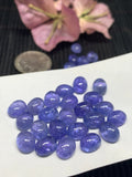 Tanzanite Cabochon Oval 7x9 mm Calibrated Size Code #T73 -Good Quality Natural Tanzanite Cabs- Tanzanite Loose Stones