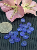 Tanzanite Cabochon Oval 7x9 mm Calibrated Size Code #T73 -Good Quality Natural Tanzanite Cabs- Tanzanite Loose Stones