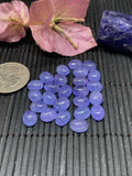 Tanzanite Cabochon Oval 7x9 mm Calibrated Size Code #T77 -AAA Quality Natural Tanzanite Cabs- Tanzanite Medium Purple Color