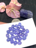 Tanzanite Cabochon Oval 7x9 mm Calibrated Size Code #T77 -AAA Quality Natural Tanzanite Cabs- Tanzanite Medium Purple Color