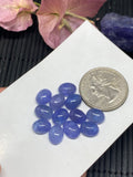 Tanzanite Cabochon Oval 7x9 mm Calibrated Size Code #T78 -AAA Quality Natural Tanzanite Cabs- Tanzanite Purple Color