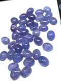 Tanzanite Cabochon Oval 6x8 mm Calibrated -AAA Quality Natural Tanzanite Cabs