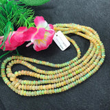 Ethiopian Opal Roundel Beads 4-6MM size, 16 Inch Strand, AAA Quality,- Ethiopian opal Roundel , code #5