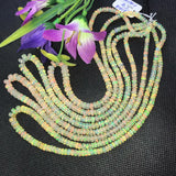 Ethiopian Opal Roundel Beads 4-6MM size, 16 Inch Strand, AAA Quality,- Ethiopian opal Roundel , code #7 , Video Available.