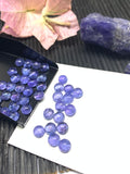 6mm Tanzanite Cabochon Round Calibrated Size Code #T129 -4A Quality Natural Tanzanite Cabs- Light Purple Color Tanzanites