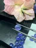 7mm Tanzanite Cabochon Round Calibrated Size Code #T133 -4A Quality Natural Tanzanite Cabs- Light Purple Color Tanzanites
