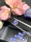 Pack of 4 Pcs 5mm Tanzanite Cabochon Round Calibrated Size Code #T26 -AAA Quality Natural Tanzanite Cabs- Tanzanite Loose Stone