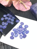 Tanzanite 6x4mm Cabochon AA Quality Natural Tanzanite Cabs- Tanzanite Loose Stone, pack of 8 pc