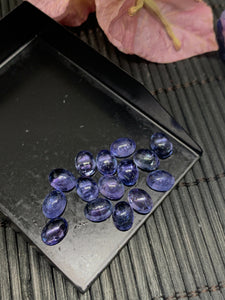 6x8 mm Tanzanite Cabochon Oval Calibrated Size Code #T200 -4A Super Quality Natural Tanzanite Cabs (1Piece)