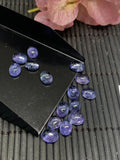 6x8 mm Tanzanite Cabochon Oval Calibrated Size Code #T200 -4A Super Quality Natural Tanzanite Cabs (1Piece)