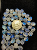 Moonstone 9X11 MM  Oval Cabochon  Pack of 4 Pcs. AAA Quality Good Quality Moonstone , Origin India , Moonstone Oval Cabs