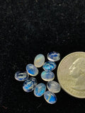 20 Pc Moonstone 5X7 MM Oval Cabs. AAA quality cabochon. loose gemstone. Loose cabochon