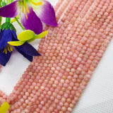 Peruvian Pink Opal Faceted Rondelles 3.5 MM mm size, Super Quality , Natural Peruvian Pink Opal beads