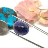 Iolite Oval Cabochon 16x13 mm size Code #i37 Weight 11.5 - AA Quality Natural Iolite Cabs( Pack of 1 Piece)