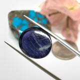 Iolite Oval Cabochon 17x14 mm size Code #i49 Weight 12.5 cts - AA Quality  Natural Iolite Cabs( Pack of 1 Piece)