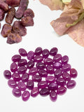 Pink Sapphire Oval Cabochon 6x8 mm Size (Pack of 2 Pcs) AAA Quality Sapphire cabs • Natural Pink Sapphire • Sapphire Cabochon