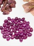 Pink Sapphire Oval Cabochon 6x8 mm Size (Pack of 2 Pcs) AAA Quality Sapphire cabs • Natural Pink Sapphire • Sapphire Cabochon