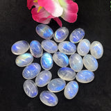 Moonstone 9X11 MM Rainbow Moonstone Oval Cabs , Pack of 4 Pcs. Good Quality Moonstone , Origin India , Moonstone Oval .