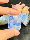 Moonstone Cabochon 35x28 mm Size Code S76 Weight 15.10 gm AAA Quality - Natural Rainbow Moonstone Cabochon Origin India