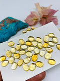 5 Pcs Citrine Cabochon 7x9 mm size - AA+ Quality Citrine Oval Cabochons - Natural Citrine Cabs- Pack of 5 Pieces