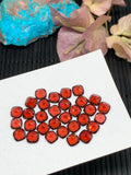 Garnet Cushion Faceted  6x6 mm- Code #G1 - Garnet Square Cut - Garnet Loose Stone - AAA Quality Stones- Pack of 2 Pieces