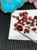 Garnet Faceted oval stone 6x8 mm size -Code #G4- Garnet Cut Stone -Natural Garnet Loose Stone - AAA Quality Stones- Pack of 4 Pieces