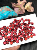 Garnet Round Faceted 6 mm size - Code #G7 -Garnet Cut Stone -Natural Garnet Loose Stone - AAA Quality Stones- Pack of 8 Pieces