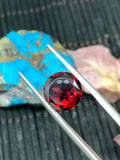 Garnet Round 10mm Faceted -Natural Garnet Loose Stone - AAA Quality Stones- Pack of 1 Piece