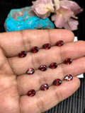 Garnet Pear Faceted 5x7 mm size Cut stone - Code #G20  - Natural Garnet Loose Stone - AAA Quality Stones- Pack of 8 Piece