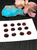 Garnet Oval Faceted 7X9 mm size cut stone -Code #G24- Natural Garnet Loose Stone - AAA Quality Stones-