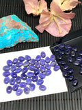 5 Pcs Iolite Oval Cabochon 6x8mm size Code #i1 Blue Color- AA Quality Natural Iolite Cabs -Iolite Loose Stones (Pack of 5 Pieces )