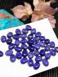4 Pcs Iolite Oval Cabochon 6x8mm size Code #i8 Dark Blue Color- AAA Quality Natural Iolite Cabs -Iolite Loose Stones (Pack of 4 Pieces )