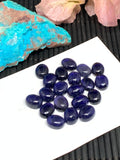 4 Pcs Iolite Oval Cabochon 7x9 mm size Code #i10 Very Dark Blue Color- AAA Quality Natural Iolite Cabs (Pack of 4 Pieces )