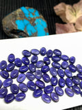 Iolite Oval 4x6mm Cabochon,- aAA Quality Natural Iolite Cabs (Pack of 6 Pieces )