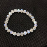 Moonstone Round 6MM Bracelet , Top Quality  Perfect shape . Yellow and Blue Fire AAA Grade .Video available , 11 gram , origin India