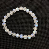 Moonstone Round 7M Bracelet , Top Quality Perfect shape . Yellow and Blue Fire AAA Grade .Video available , 11 gram