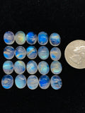 Moonstone 8X10 MM Oval Cabochon Pack of 4 Pcs  AAA+ Quality -Rainbow Moonstone Cabochon-Natural Untreated