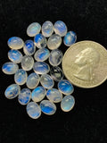 Moonstone 6X8 MM Oval Cabs , Pack of 6Pcs. AAA quality cabochon. loose gemstone. Loose cabochon code