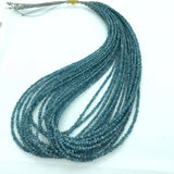 Blue Diamond Chips strand , length 16" Natural diamond chips, 24 carat strand , diamond beads in chip shape . size 3-3.5M