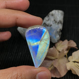 Moonstone Cabochon Code S422 - S425 4A Quality Big Sizes 44x18/ 29x14/ 39x21/38X25 MM Natural Rainbow Moonstone Cabochon Origin India