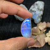 Moonstone Cabochon Code S422 - S425 4A Quality Big Sizes 44x18/ 29x14/ 39x21/38X25 MM Natural Rainbow Moonstone Cabochon Origin India